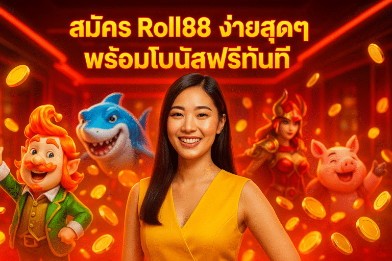สมัคร Roll88 ง่ายสุดๆ พร้อมโบนัสฟรีทันที