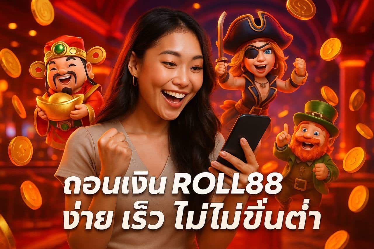 ถอนเงิน Roll88 ง่าย เร็ว ไม่มีขั้นต่ำ